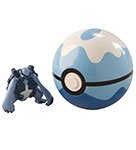 Figurine Mégapagos + Scuba Ball - Coffret Catch N Carry Poké Ball - Pokemon - Tomy