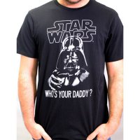 Tee Shirt - Dark Vador : Who's your daddy ? - Homme - Star Wars - Cotton Division