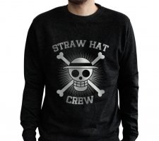 Sweat vintage - Skull : Straw Hat Crew - One Piece - Homme - Noir - ABYstyle