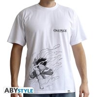 Tee Shirt - Luffy Gear 2 - One Piece - Homme - Blanc - ABYstyle
