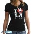 Images 1 : Tee Shirt - Love lapin - Femme - Noir - ABYstyle