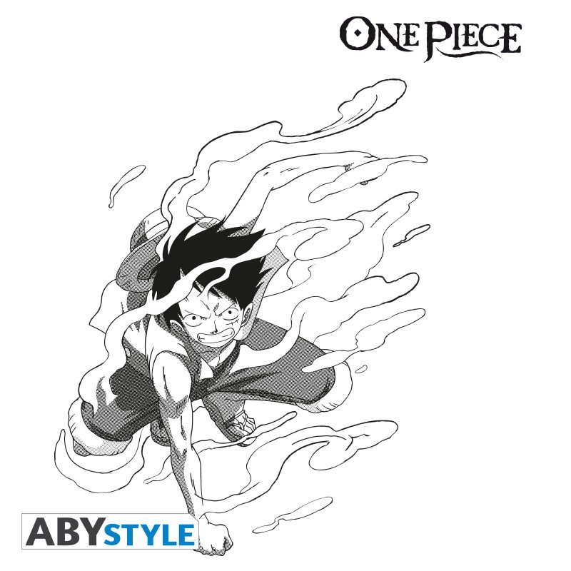 Tee Shirt Luffy Gear 2 One Piece Homme Blanc
