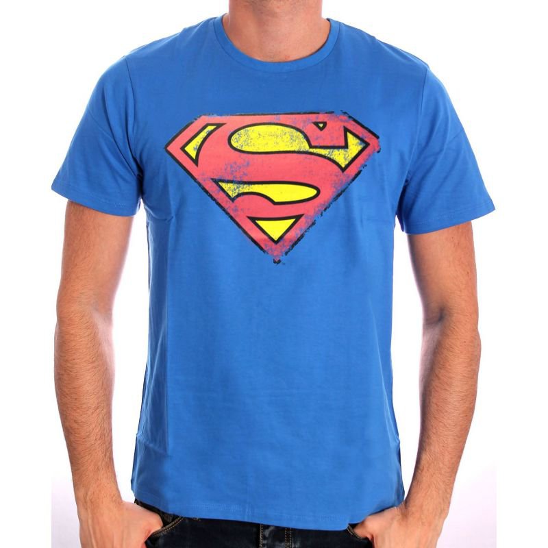 Visuel 1 : Tee Shirt - Superman - Logo Destroy - Homme - DC Comics - Cotton Division
