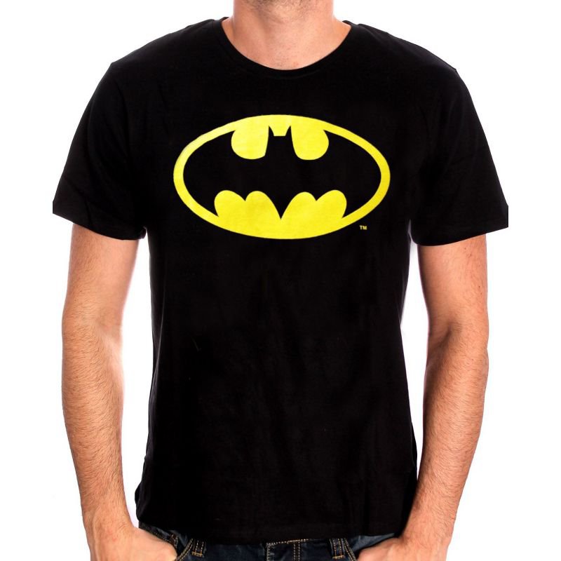Visuel 1 : Tee Shirt - Batman : Classic Logo - Homme - Cotton Division