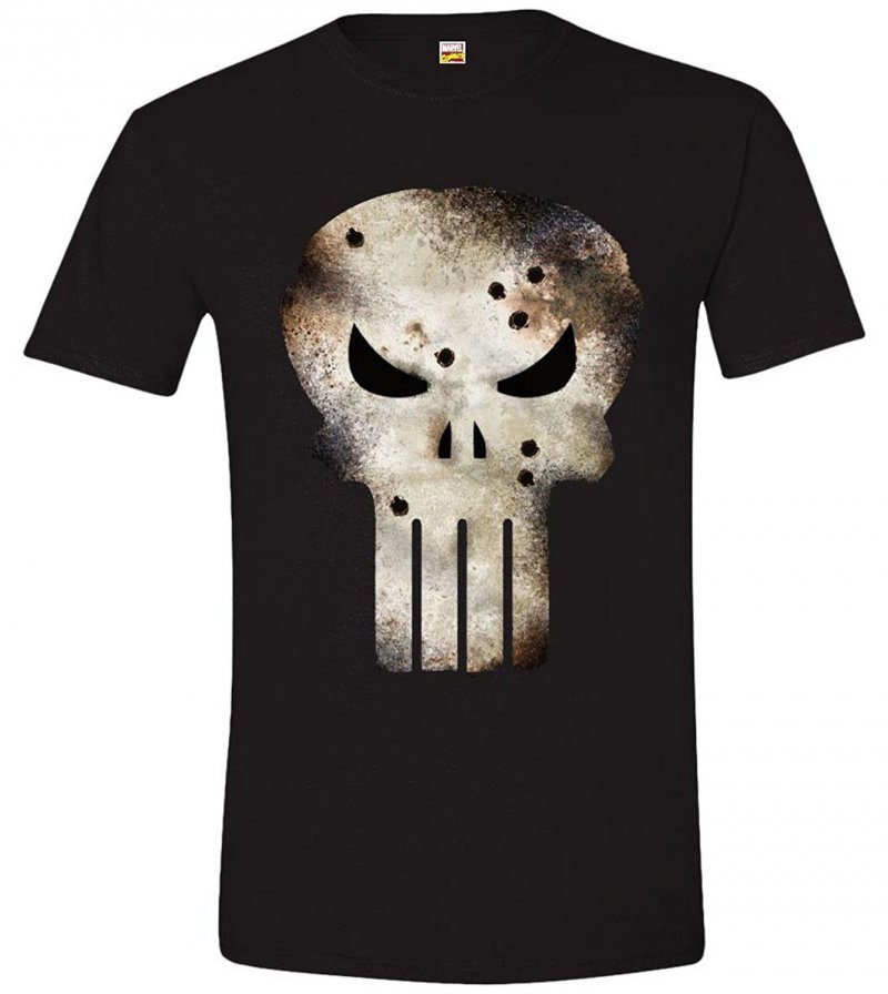 Visuel 1 : Tee Shirt - Punisher : Logo - Homme - Marvel - Cotton Division