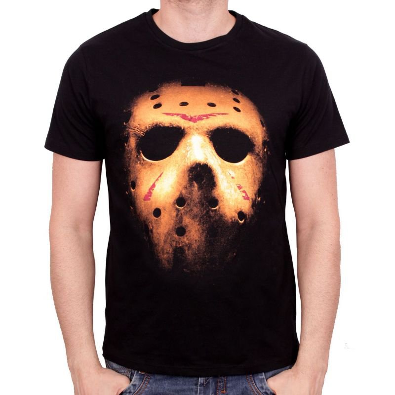 Visuel 1 : Tee Shirt - Masque de Jason Voorhees - Homme - Vendredi 13 - Cotton Division
