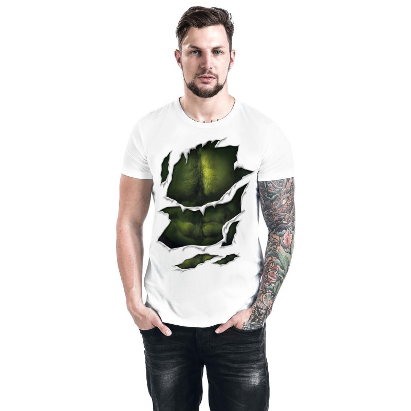 Visuel 1 : Tee Shirt - Hulk Body - Homme - Marvel - Cotton Division