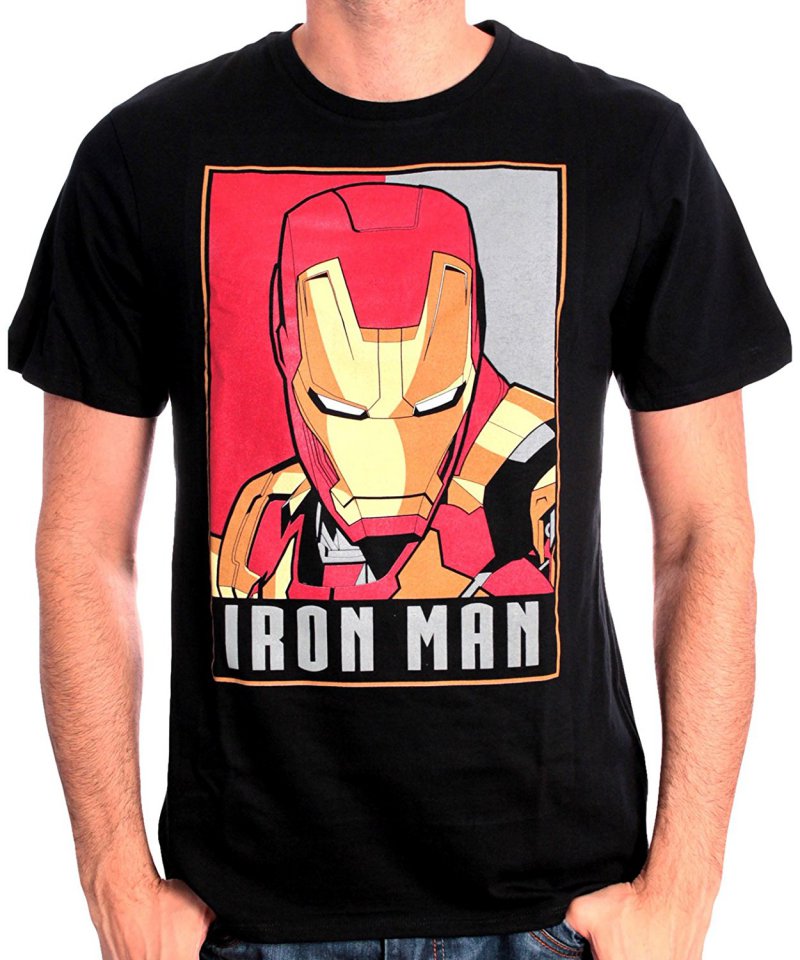Visuel 1 : Tee Shirt - Iron Man : Obey Style - Homme - Marvel - Cotton Division