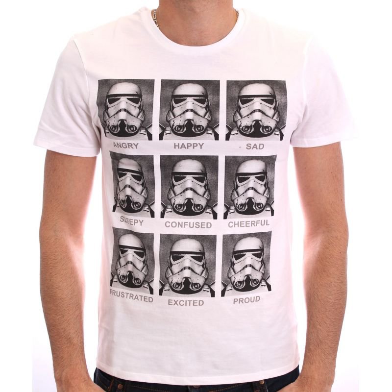 Visuel 1 : Tee Shirt - Stromtrooper emotions - Homme - Star Wars - Cotton Division