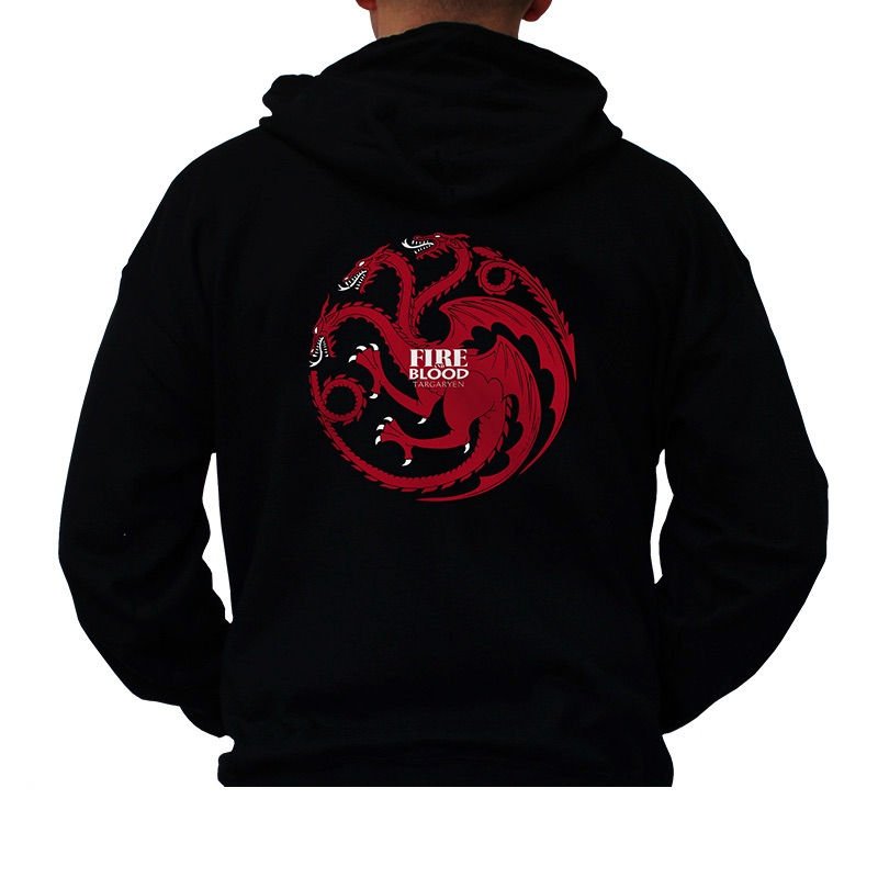 Visuel 1 : Sweat - Logo de la maison Targaryen - Game of Thrones - Homme - Noir - ABYstyle