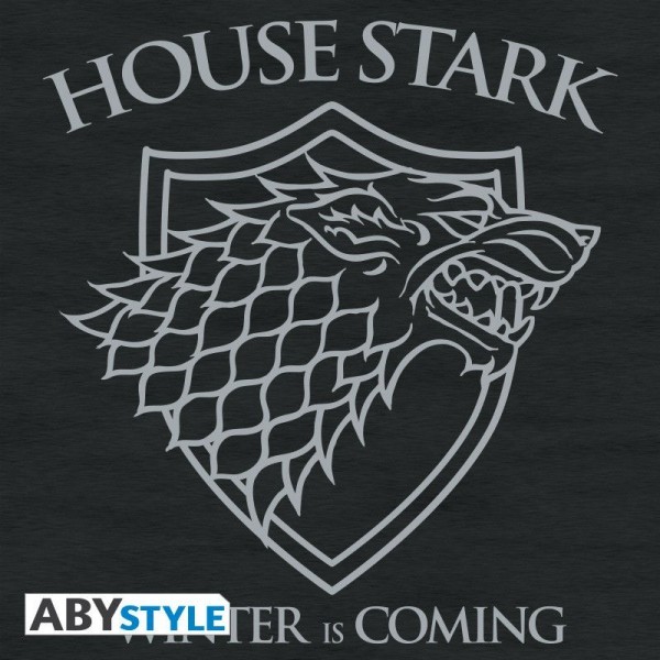 Visuel 2 : Sweat vintage - Maison Stark : Winter is coming - Homme - Noir - ABYstyle