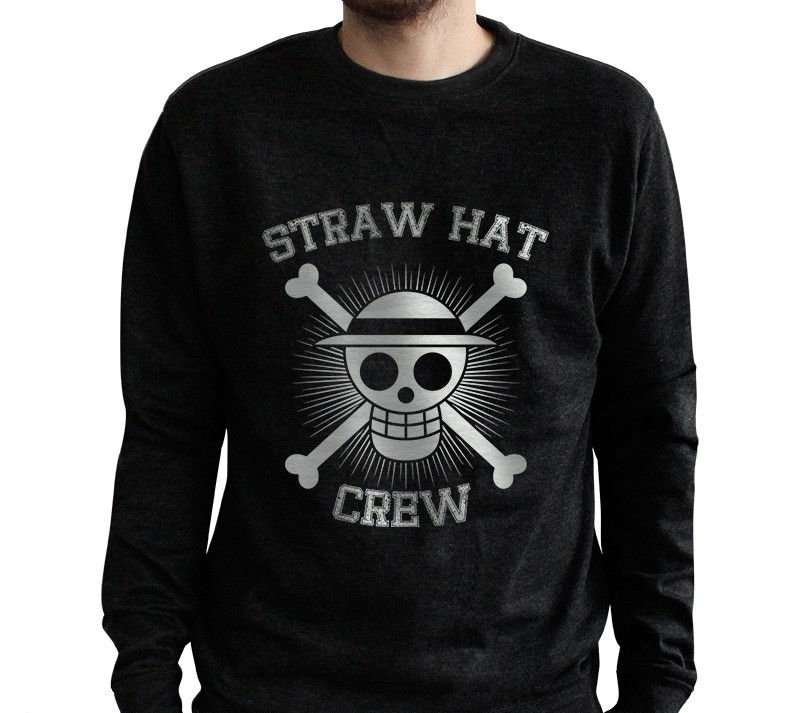 Visuel 1 : Sweat vintage - Skull : Straw Hat Crew - One Piece - Homme - Noir - ABYstyle