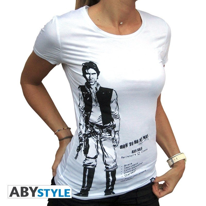 Visuel 1 : Tee Shirt - Han Solo - Femme - Blanc - ABYstyle