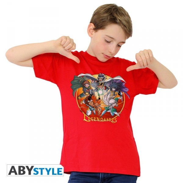 Visuel 3 : Tee Shirt - Les Légendaires - Enfant - Rouge - ABYstyle