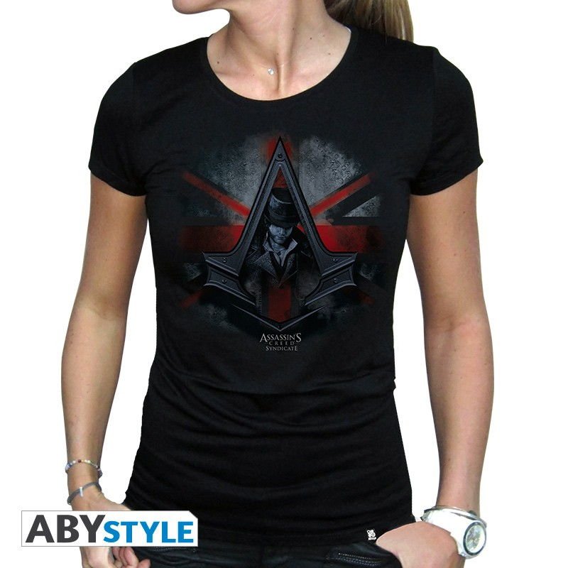 Visuel 1 : Tee Shirt - Jacob et Flag - Assassin's Creed - Femme - Noir - ABYstyle