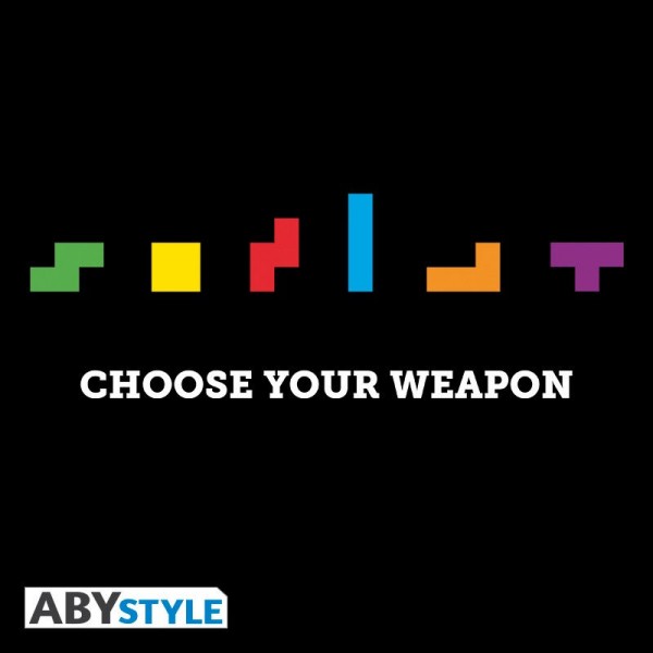 Visuel 2 : Tee Shirt - Chose your weapon - Tetris - Homme - Noir - ABYstyle