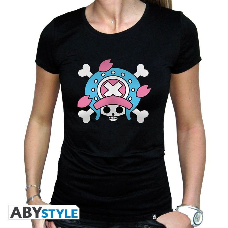 Visuel 1 : Tee Shirt - Skull Chopper - One Piece - Femme - Noir - ABYstyle