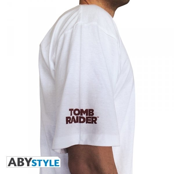 Visuel 3 : Tee Shirt - Lara Croft - Tomb Raider - Homme - Blanc - ABYstyle