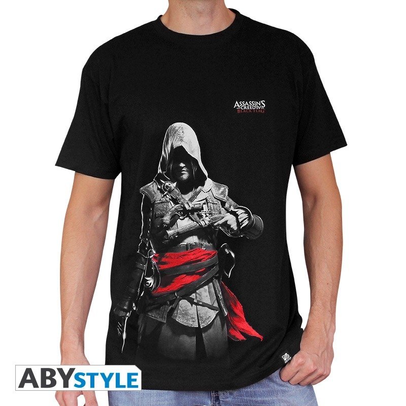 Visuel 1 : Tee Shirt - Edward - Assassin's Creed - Homme - Noir - ABYstyle