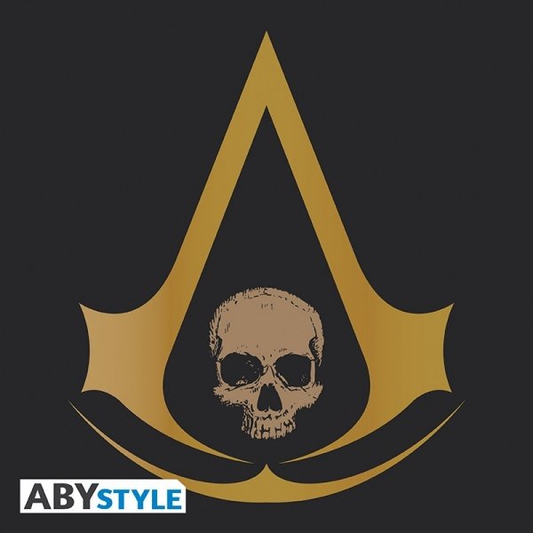 Visuel 2 : Tee Shirt - Crest AC4 dor - Assassin's Creed - Homme - Noir - ABYstyle
