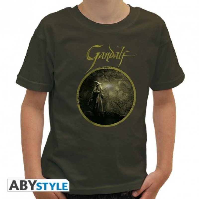 Visuel 1 : Tee Shirt - Gandalf - Le seigneur des anneaux - Enfant - Vert Kaki - ABYstyle