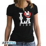 Tee Shirt - Love lapin - Femme - Noir - ABYstyle