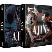 Ajin : Demi-Human - Saison 1 + 2 - Pack 2 Coffrets Combo Blu-ray + DVD