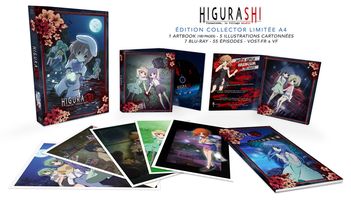 Higurashi : Hinamizawa, le village maudit - Intgrale (2 saisons + 5 OAV) - Edition collector limite - Coffret A4 Blu-ray