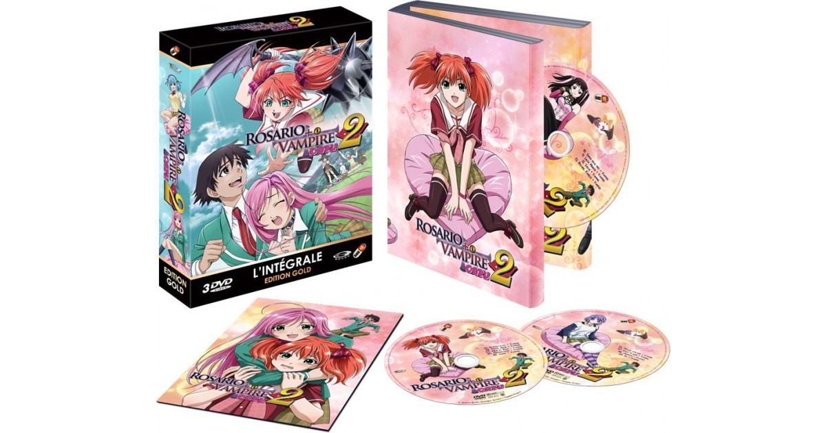 Rosario + Vampire Capu 2 Saison 2 Coffret DVD + Livret Edition Gold