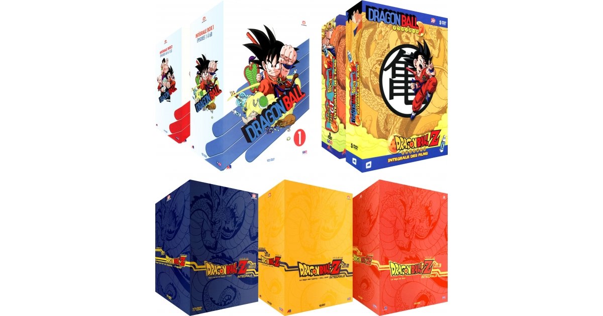 Dragon Ball Z + Dragon Ball + 20 Films et OAV - Pack 7 Coffrets DVD