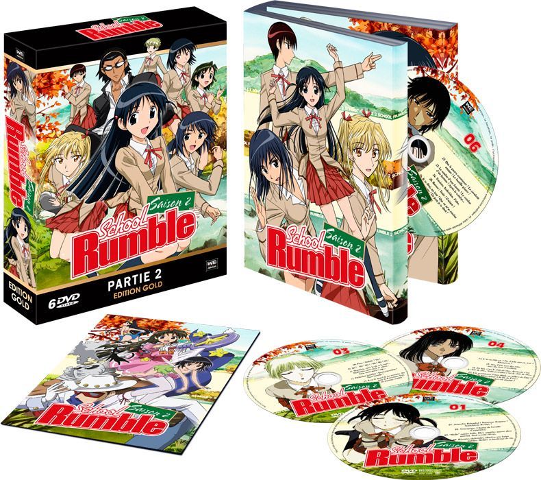 School Rumble - Intégrale (Série TV + 2 OAV) - Pack 2 Coffrets DVD + 1 DVD  - Cdiscount DVD