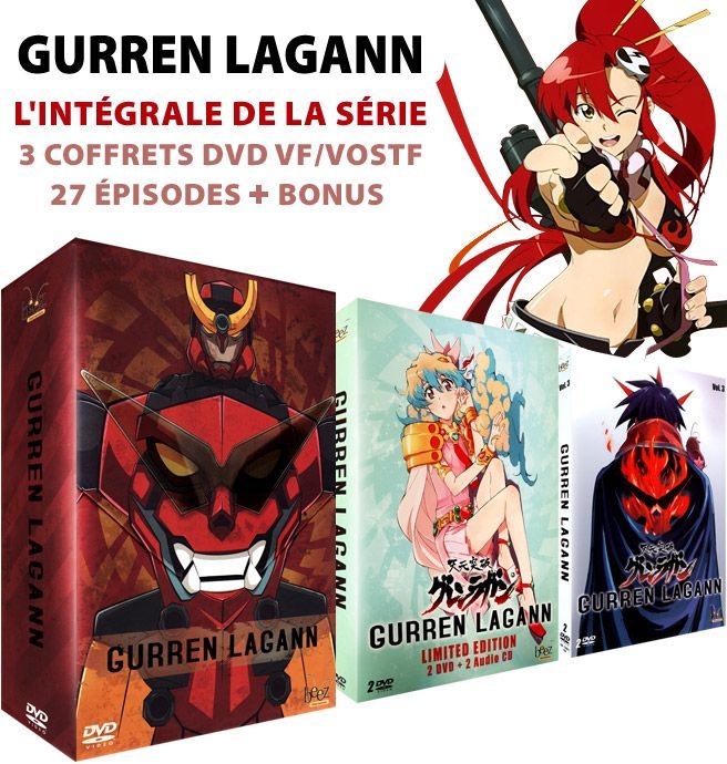 Gurren Lagann - Intégrale - Goodies + 2 CD Audio (OST) - VOSTFR/VF