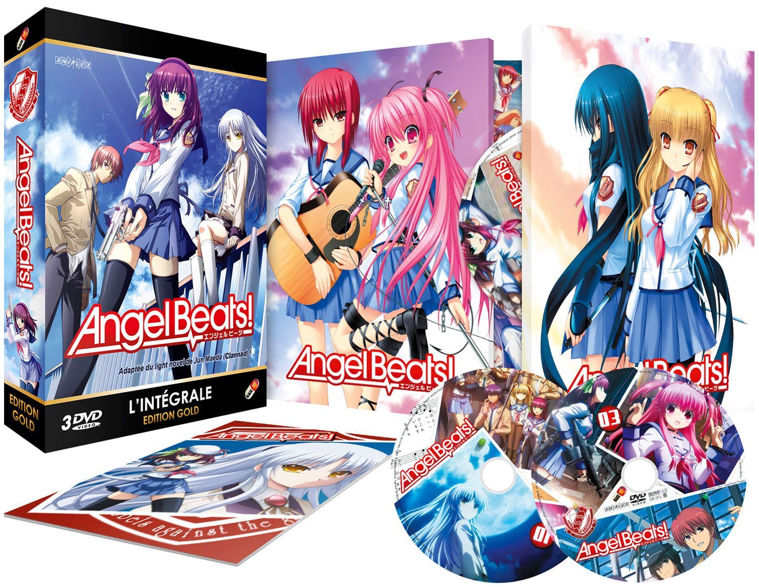 Angel Beats Integrale Oav Coffret Dvd Livret Edition Gold Anime Store Fr