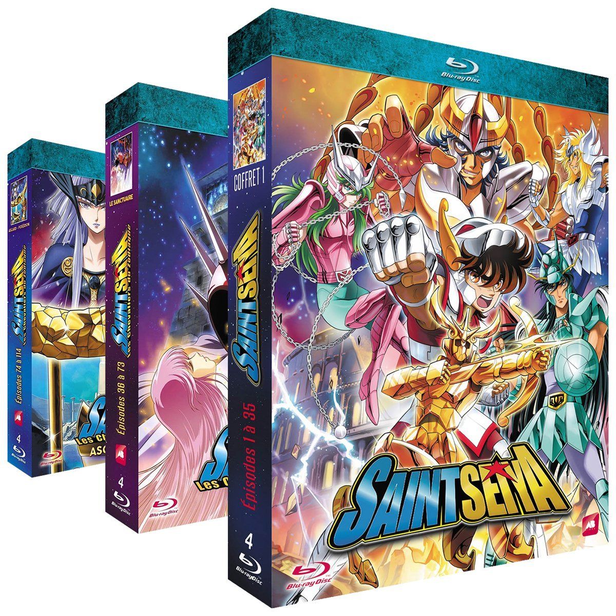 Saint Seiya (Les Chevaliers du Zodiaque) - Intégrale - Pack 3 Coffrets  Blu-raySaint Seiya - Intégrale - Pack 3 Coffrets Blu-ray - non censurée