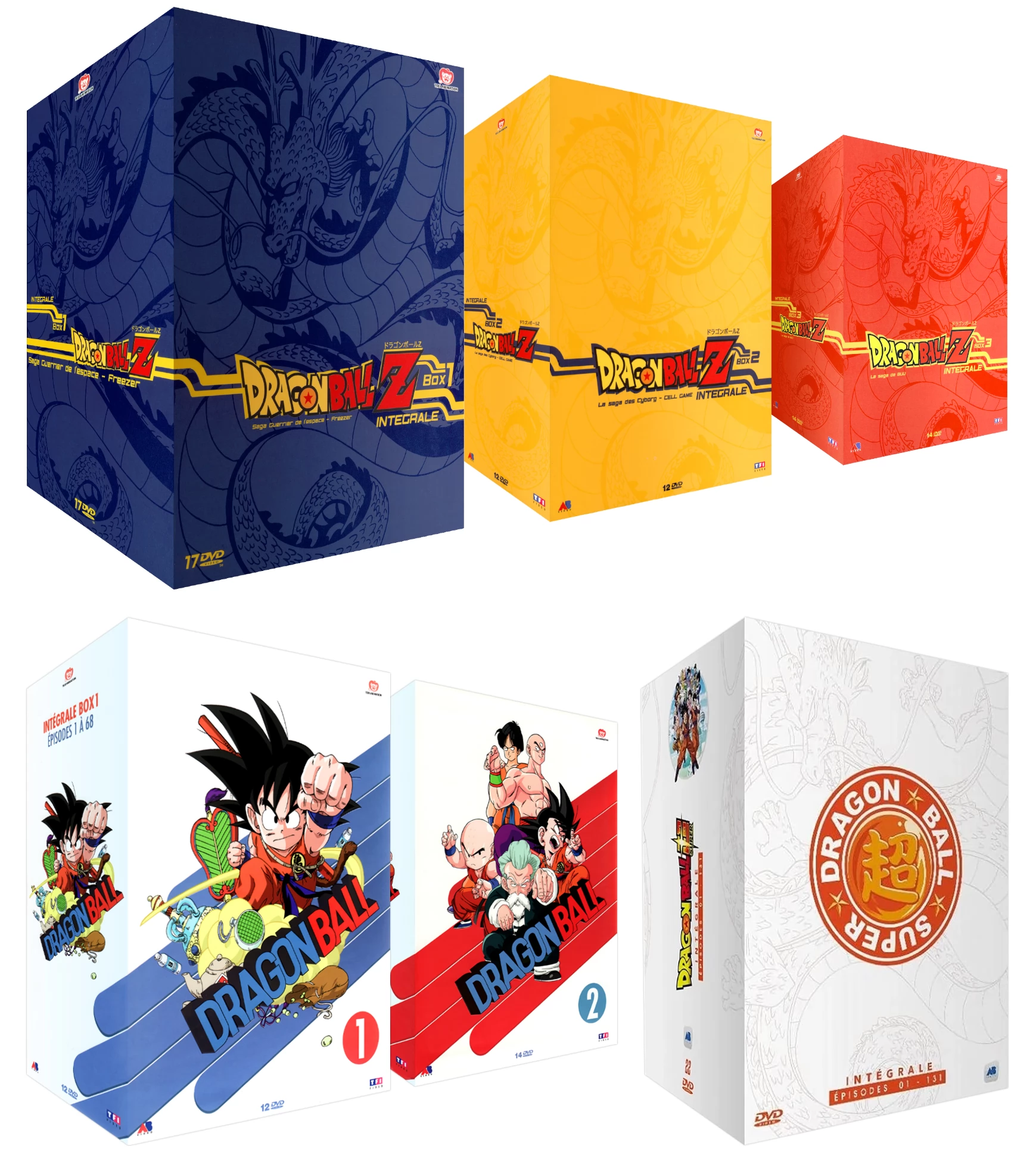 Dragon Ball + DBZ + DB Super - Intégrale - Pack 6 Coffret DVD