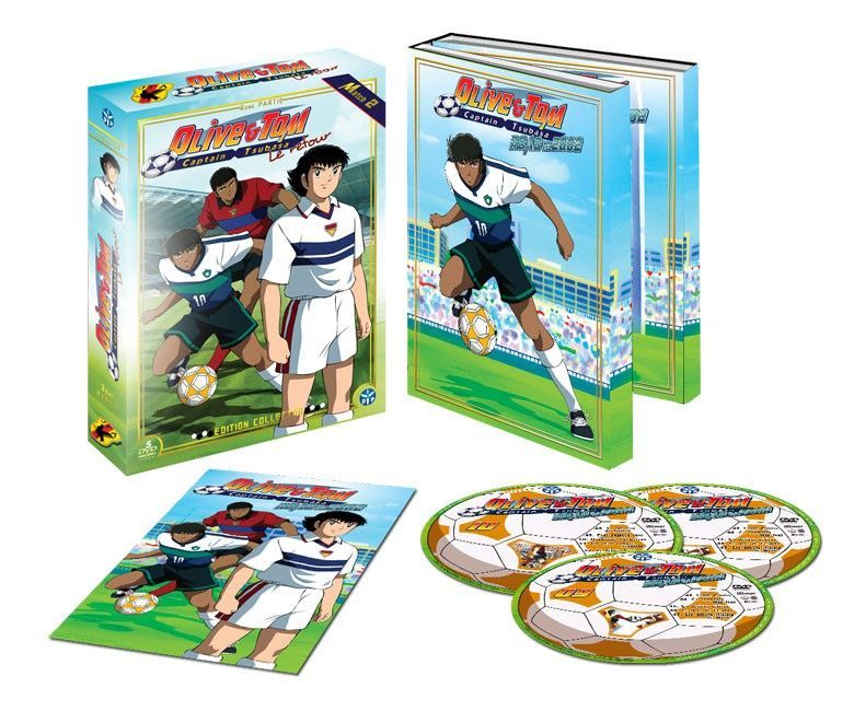 Olive et Tom - Le retour (En route vers le mondial) - Partie 2 - Coffret DVD + Livret - Collector - Captain Tsubasa - non censur