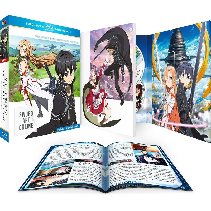 Sword Art Online - Arc 1 (SAO) - Coffret Blu-ray + Livret - Edition Saphir