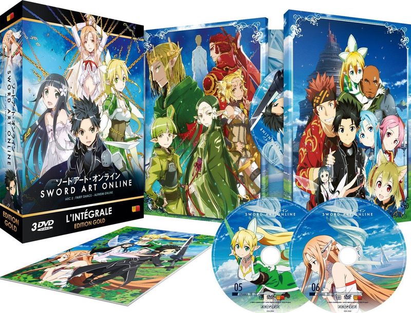 Sword Art Online - Arc 2 (ALO) - Coffret DVD + Livret - Edition Gold - SAO
