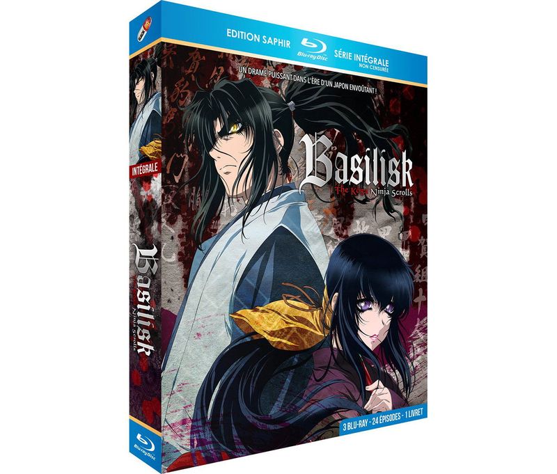 IMAGE 2 : Basilisk : The Kga Ninja Scrolls - Intgrale - Edition Saphir - Coffret Blu-ray + Livret