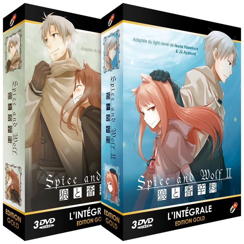 Spice and Wolf - Intégrale 2 saisons + 2 OAV - Pack 2 Coffrets DVD - Edition Gold