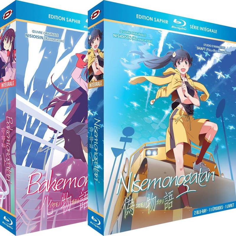 Bakemonogatari et Nisemonogatari - Intgrale - Pack 2 Coffrets Blu-Ray - Edition Saphir