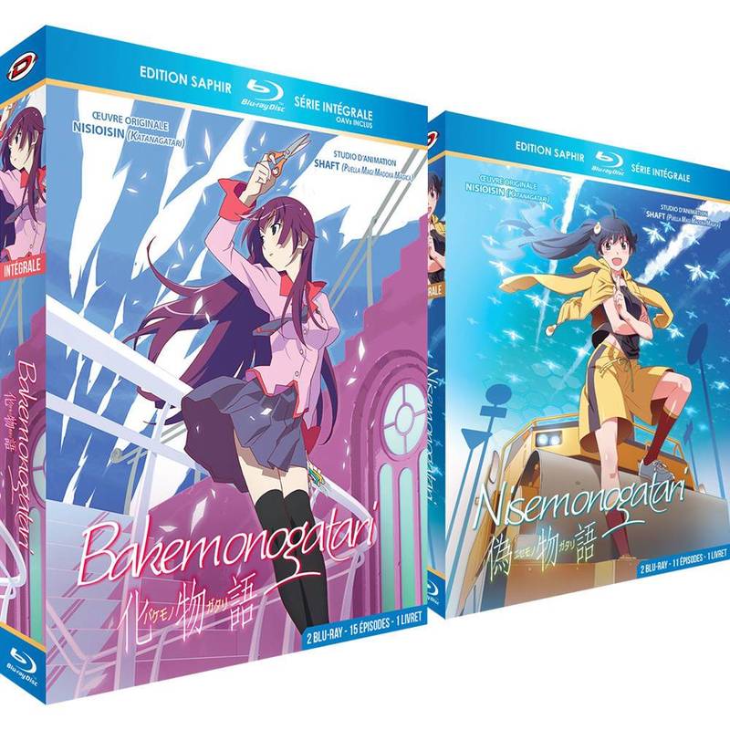 IMAGE 2 : Bakemonogatari et Nisemonogatari - Intgrale - Pack 2 Coffrets Blu-Ray - Edition Saphir