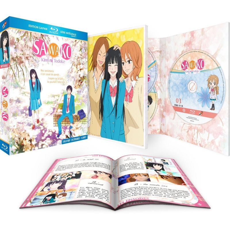 IMAGE 2 : Sawako (Kimi ni Todoke) - Intégrale (Saison 1 + 2) - Edition Saphir - Pack 2 coffrets Blu-ray