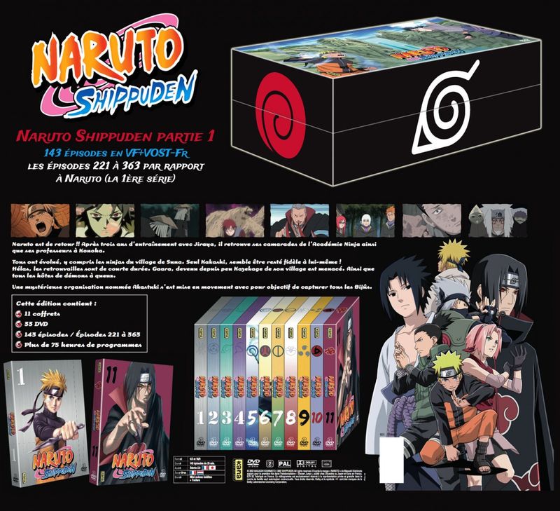 IMAGE 3 : Naruto Shippuden - Partie 1 (Vol. 1 à 11) - Coffret 33 DVD - Édition Limitée - 143 Eps. - Edition 2017