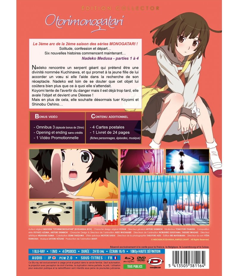 IMAGE 2 : Otorimonogatari - Intégrale (3ème Arc de Monogatari s2) - Combo DVD + Blu-ray