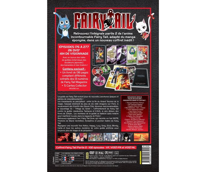IMAGE 3 : Fairy Tail - Partie 2 (Saisons 5 à 6) - Edition Collector Limitée - Coffret A4 DVD - 102 Eps.