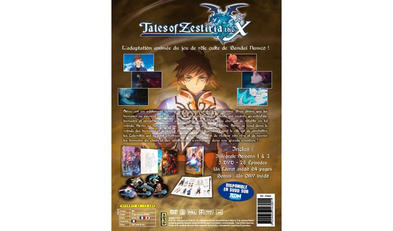 IMAGE 3 : Tales of Zestiria the X - Intgrale (2 Saisons + OAV) - Coffret DVD + Livret