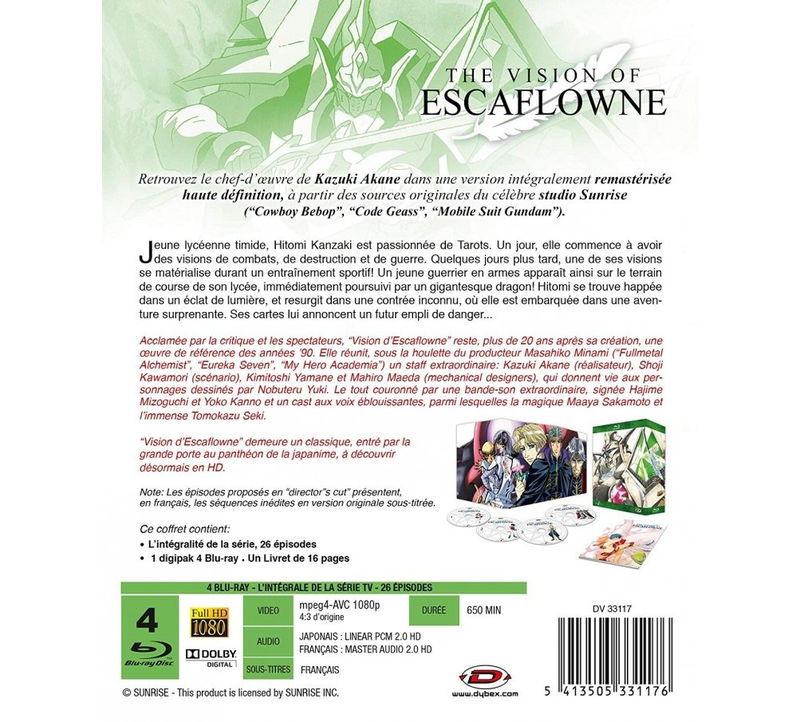 IMAGE 3 : The Vision of Escaflowne - Intégrale - Edition Collector limitée - Coffret Blu-ray + livret