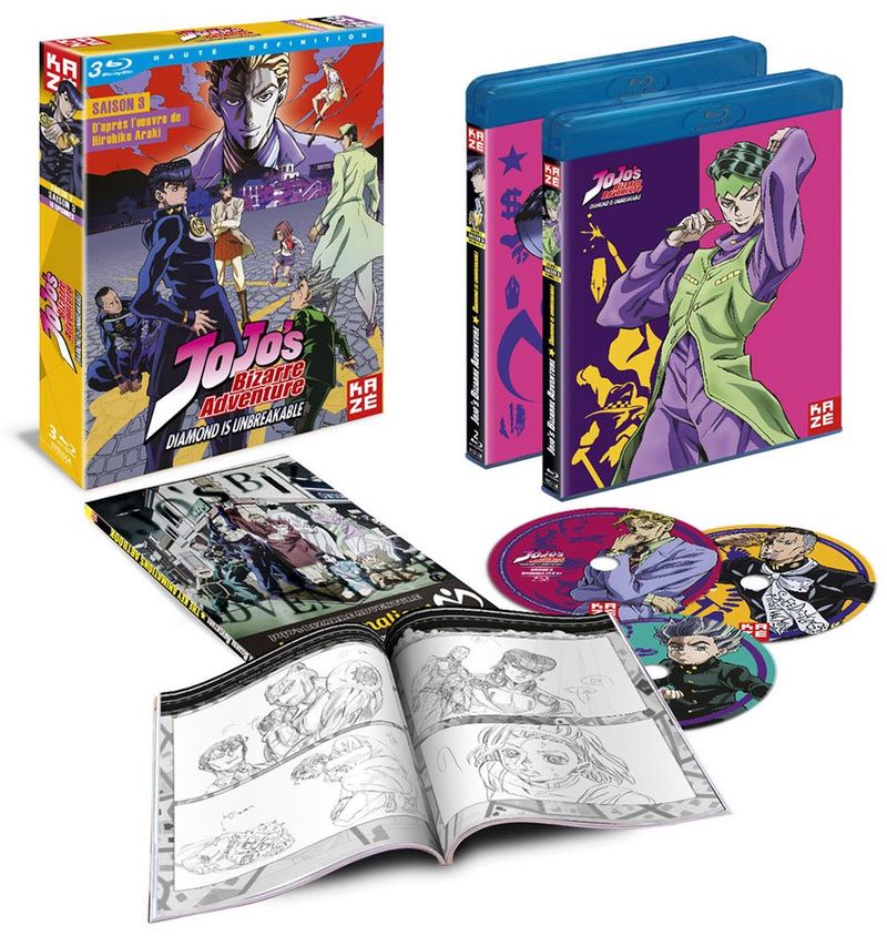 Jojo's Bizarre Adventure - Saison 3 - Partie 2 (Arc : Diamond is unbreakable) - Coffret Blu-ray