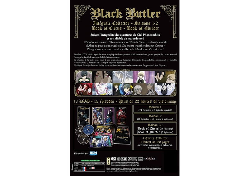 IMAGE 3 : Black Butler - Intégrale (Saison 1 à 3) - Edition Collector Limitée - Coffret A4 DVD